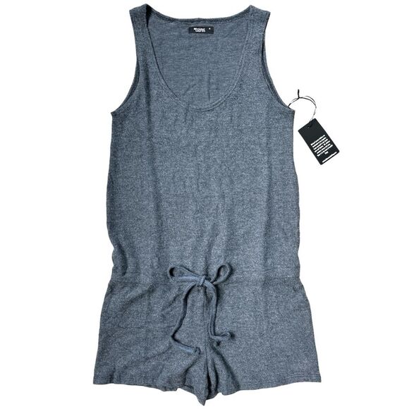 NWT Revolve Michael Lauren Marlin Tank Shorts Romper Navy (oxford blue) Medium - Picture 1 of 14